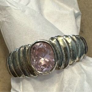 light pink stone ring